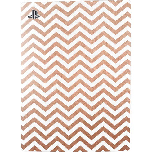 Rose Gold Chevron PS5 Digital Edition Bundle Skin